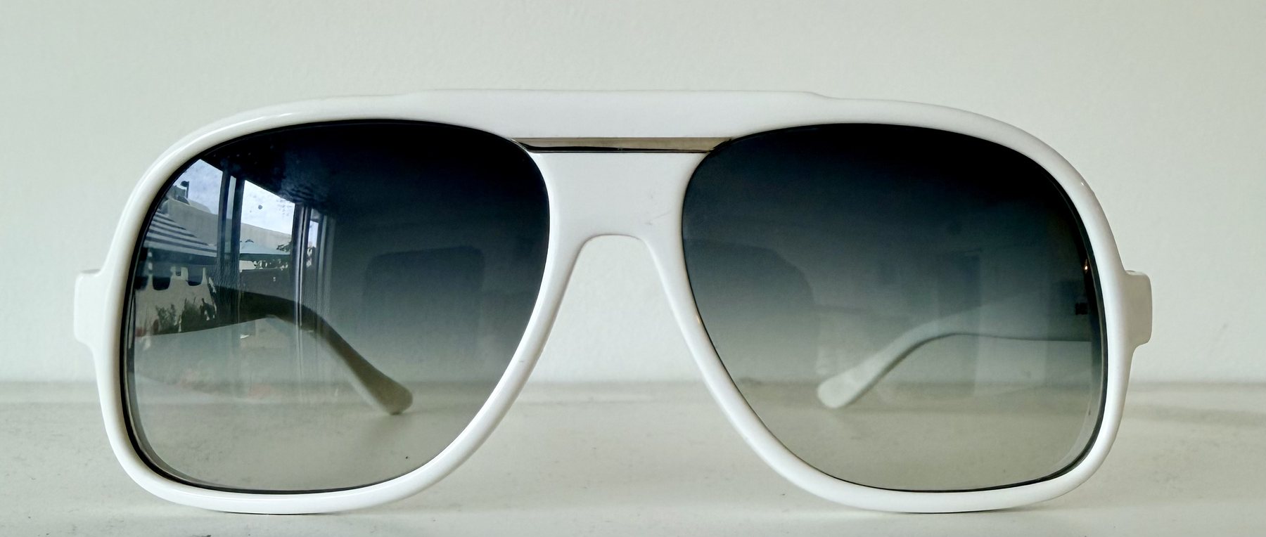 SRO Optical White Oversized Aviator